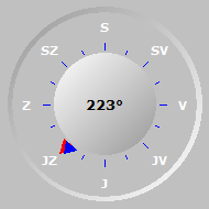 Směr větru Smer vetru